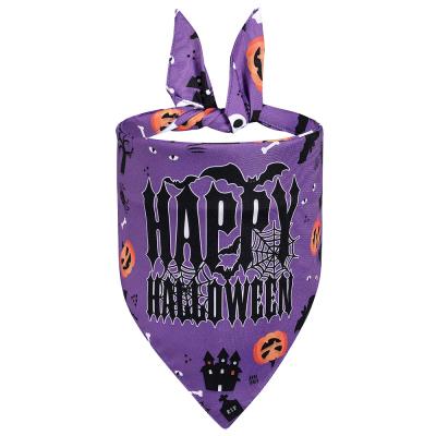 China Viable Halloween Dog Bandana Pet Scarf Dog Triangle Bibs Cat Scarf Accessories Washable For Halloween Dog Scarf for sale