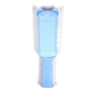 China Viable Cute Animal Hair Removal Tool Double-Sided Cat Ears Fiber Brush Fiber Remover Pet Brush with Self-cleaning Fiber Remover Brush for sale