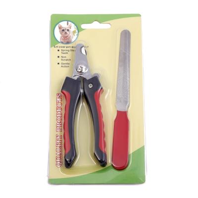 China Viable Blister Card Packaging Professional Cat Dog Nail Cutter Cat Pets Nail Clippers And Trimmers for sale