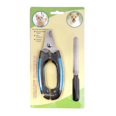 China Set in-1 Cat Nail Cutter Pet Dog Cat Large Nail Clippers Viable Professional Packing 2 Blister Card for sale