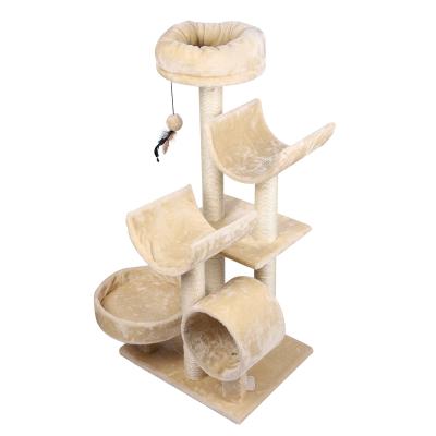 China High Quality Breathable Pet Supplies Cat Climbing Frame Cat Tree Pet Toys Wooden Cat Nest for sale