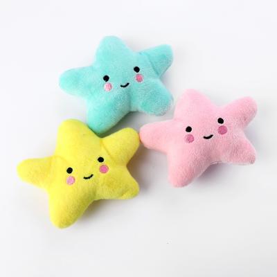 China Colorful Stuffed Animal Starfish Fun Toy Stuffed Starfish Viable Starfish Pet Toy for sale