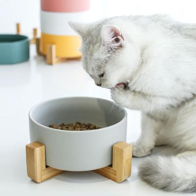 China Viable Cervical Protection Pet Bowl Cat Supplies And Dog Food Bowl Ceramic Cat Bowl for sale