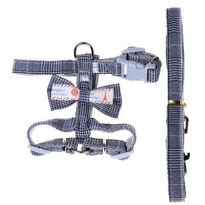 China Lightweight Nylon Padded Back Adjustable Walking Dog Leash Chest Dog Harness Leash Chest Dog Leash for sale