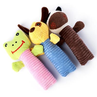 China Wholesale Viable Chew Toy Soft Toy Pet Voice Corn Dog Cow Frog Dog Durable Chew Toy for sale