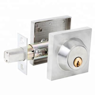 China Single Entry Cylinder Keyed Deadbolt Square Door Lock for sale