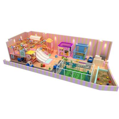 China Factory Direct Supply Kids Playroom Eco - Friendly Indoor , Customized Kids Playgrounds With Soft Playhouse for sale