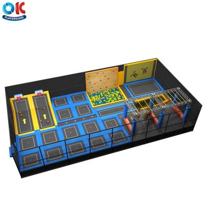 China Easily Assembled OK Playground Exciting Professional Hot Sale Customized Indoor Adult Trampoline for sale