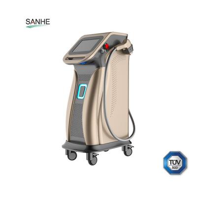 China Hair Removal Germany Bar 755 1064 808 1200 Watt Triple Wave Laser Hair Removal Machine for sale