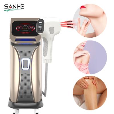 China Hair removal 755 nm 808 nm 1064 nm diode laser for hair removal machine nice diode laser depilation machine epilator for sale