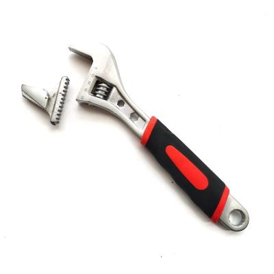 China Industrial Tool Drop Forged Multifunctional Adjustable Pipe Open End Wrench With Turnover Jaw for sale