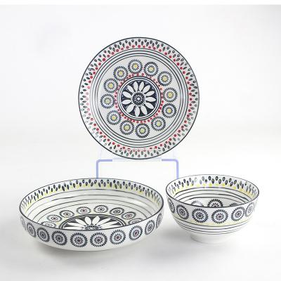 China High Quality Luxury Sustainable Lifestyle Dishes Ceramic Dinnerware Set For Sale for sale