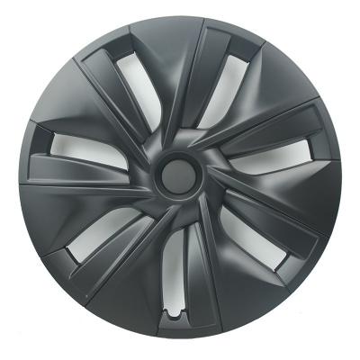 China ABS 19 Inch Black Hub Cover fits 2019-2023 Tesla Model Y Replacement Wheel Covers for sale