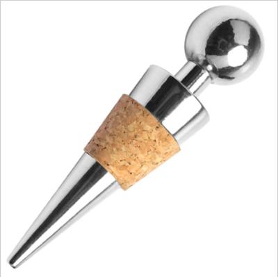 China Durable Custom Stainless Steel Wine Bottle Stopper Metal Cork Stopper for sale