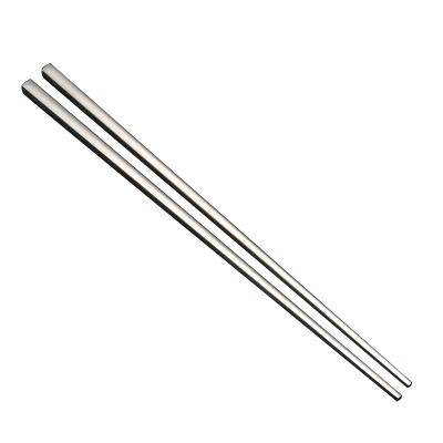 China Viable Sample Free Metal Reusable Silver Chopsticks Wholesale Standard Size Chopsticks for sale