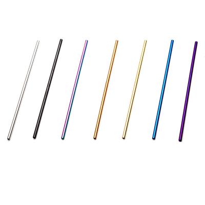 China Wholesale Metal Straw Viable Custom Reusable 304 Stainless Steel Straw for sale