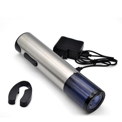 China Amazon Best Seller USB Stainless Steel Rechargeable Electric Bottle Opener Viable Gift Set Automatic LED Wine Bottle Corkscrew for sale