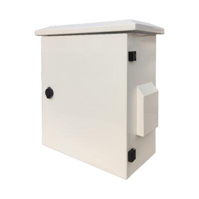 China White Metal Weatherproof Electrical Cabinet Waterproof Box For Visual Monitoring for sale