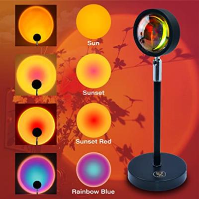 China Colorful Rainbow Multicolor Rainbow Vlog Decor Sunrise Lamp Night Light for sale