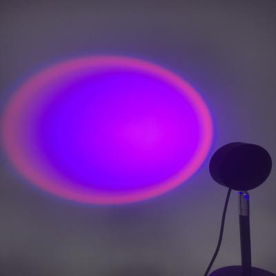 China Decor Usb Atmosphere Vlog Halo16 Colors Remote Control Sunset Lamp for sale