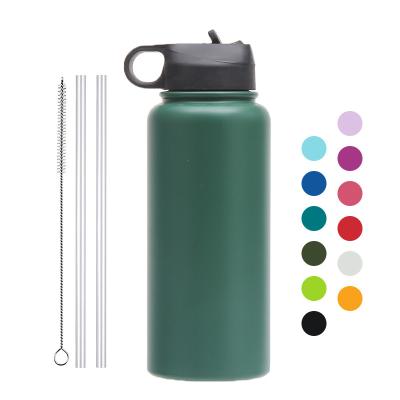 China Tethys Stainless Steel Vacuum Thermos 32oz 64oz Thermos Drink Bottle Double Wall Stocked Vacuum Insulated Stainless Steel Water Bottle for sale