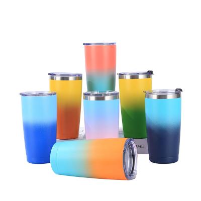 China Sublimation Viable Tumblers Custom Logo 20oz Vacuum Insulated Double Wall Coffee Tumbler 20 oz Stainless Steel Travel Mug for sale