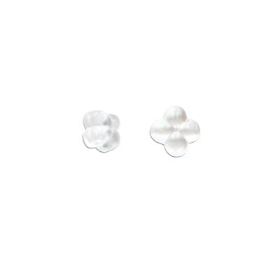 China Silicone Jewelry Making Earring Accessory Back Stopper Clover Transparent Silicone Earring Back Stopper for sale