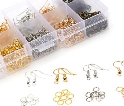 China Jewelry Making Jewelry Findings Alloy Accessories Set Jump Rings Earring Hook For DIY Making for sale