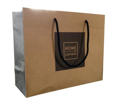 China Wholesale Price Customized Brand Kraft Paper Bag With Your Own Logo for sale