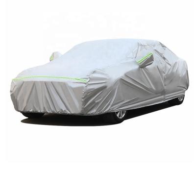 China Waterproof/Windproof/Snowproof/Dustproof Tape/Black All Weather Resistant UV Resistant Padded Windproof Outdoor Snowproof Hail Protection Car Full Cover With Cotton for sale