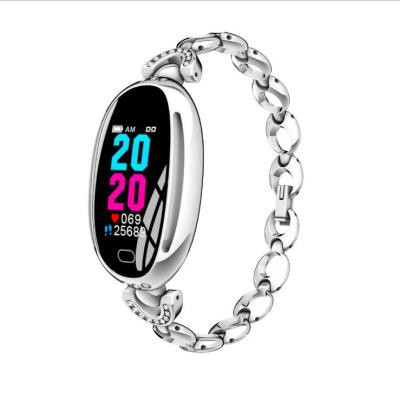 China E68 Touch Screen Lady Women Fitness Tracker Heart Rate Blood Pressure Female Diamond Smart Women's Watch for sale