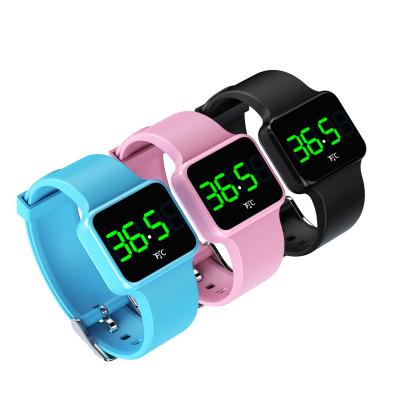 China IP67 Waterproof 2021 Newest Wearable Thermometer Wristband Smart Wristband Health Kids Band Body Temperature Smartwatch PWCT for sale