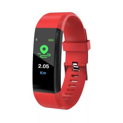 China 2021 TPU Color Screen ID115 Plus Hour Fitness Tracker With Real Heart Rate Sensor Activity Tracker For IOS Android Smart Wristband for sale