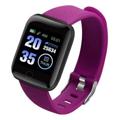 China Hot Selling Touch Screen Amazon Smart Watch 116 Plus Wrist Band Blood Pressure Sport Wristband Fitness 116 smartwatch for sale