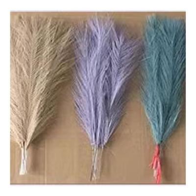 China Romantic Artificial Faux Pampas Grass Fluffy Decor Tall For Floor Vase Bouquet Tall Pampas Grass Decoration 45cm for sale