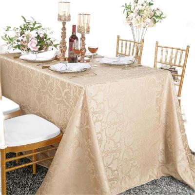 China Foshan New Table Cover Design Disposable Tablecloth Printed Tablecloth Edge Binding Jacquard Customized Flower Waterproof OEM for sale