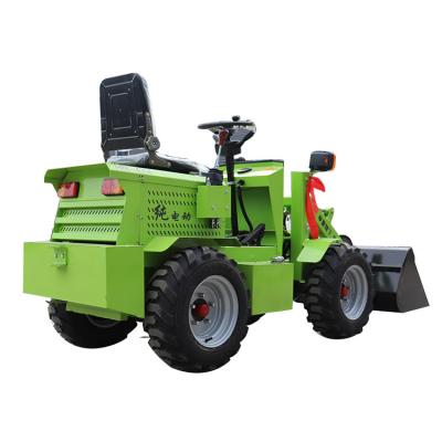 China Other KEYU Hot Sale High Quality Material Handling Stacking Telescopic Mini Wheel Electric Loader With Bucket for sale