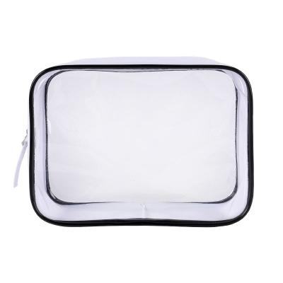 China Classic Plastic Cosmetics/Toiletry Cases PVC Functional Clear Makeup Bag Wash Pouch With Zipper Travel Kit Set Waterproof for sale