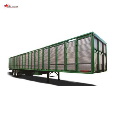 China Truck Trailer Star Trailer Manufacture Semi Trailer Fence Platform Truck Chassis For Livestock Transport for sale