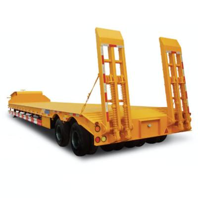 China High Quality Heavy Duty Heavy Duty Heavy Duty Heavy Machine Transport Truck Low Bed Lowbed Trailer Truck Semi Trailer for sale