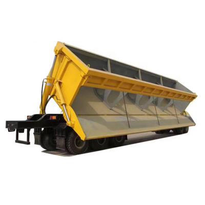 China Powerful Truck Trailer One Star Trailer Side Unloading Tipping Semi Trailers Truck For Rock Hauling for sale