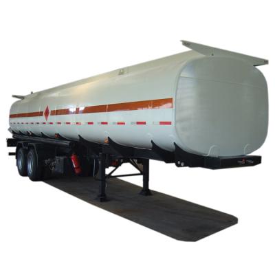 China Brand New Steel Liquid Tanker Factory 35CBM Trailer Truck Semi Trailer For Fuel Transportation for sale