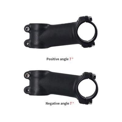 China Custom Hot-selling bicycle aluminum alloy caliber 31.8MM bicycle cycling negative stem size mountain bike stem fork stem for sale