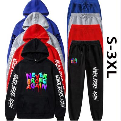 China Breathable 50% Off Sale Logo 2 Pcs Pattern Custom Sportswear Printed Fashionable Anorak Men Jumper Tracksuit Hoodies Two Pieces Set for sale