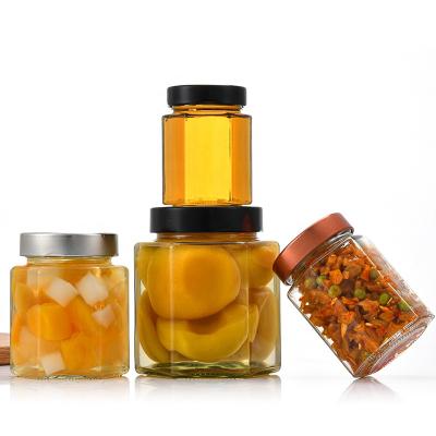 China Wholesale 100ml Viable Glass Honey Jar Bottle Glass Pudding Honey Jar With Mental Screw Lids for sale