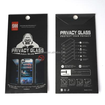 China Cell Phone Cell Phone Anti Spy Tempered Glass Film With Retail Package Premium Glass For iPhone Privacy Screen Protector for sale