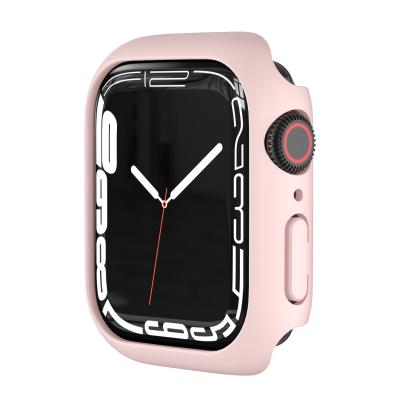 China High Quality Soft Case Tpu Screen Protector Protector For Iwatch 7 Case PC Frame Bumper Cover for sale