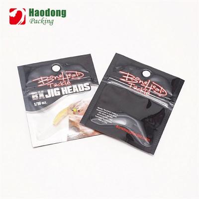 China OEM Recyclable Resealable Aluminum Foil Bait Packaging Fishing Lure Bags With Clear Window for sale