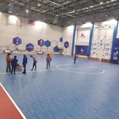 China Indoor Sports PVC Rolled Rubber Vinyl Futsal Flooring for sale