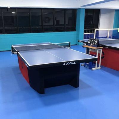 China Playground ITTF Ping Pong PVC Sports Flooring / Ping Pong Mat for sale